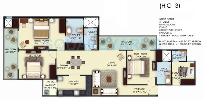 Mahagun Mywoods II — floor plan 6