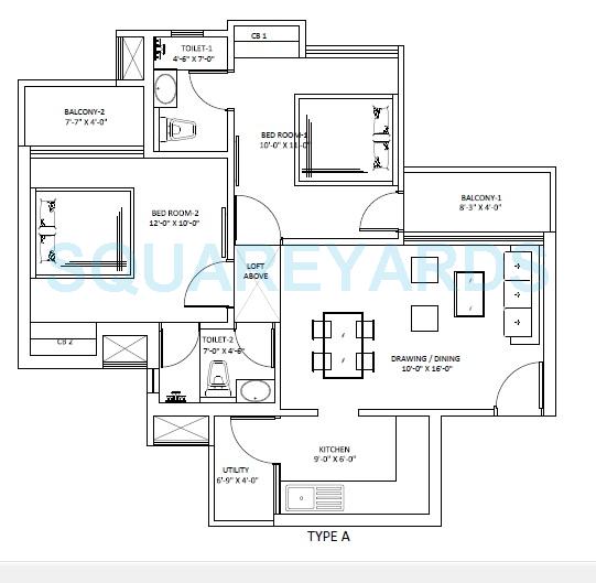 Sikka Kaamya Greens — floor plan 1