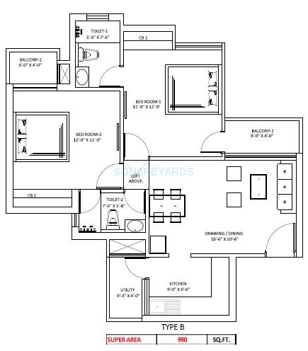 Sikka Kaamya Greens — floor plan 2
