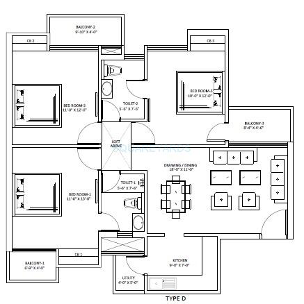 Sikka Kaamya Greens — floor plan 4