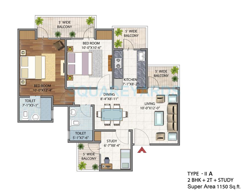 BSB Vaibhav Heritage Height — floor plan 1