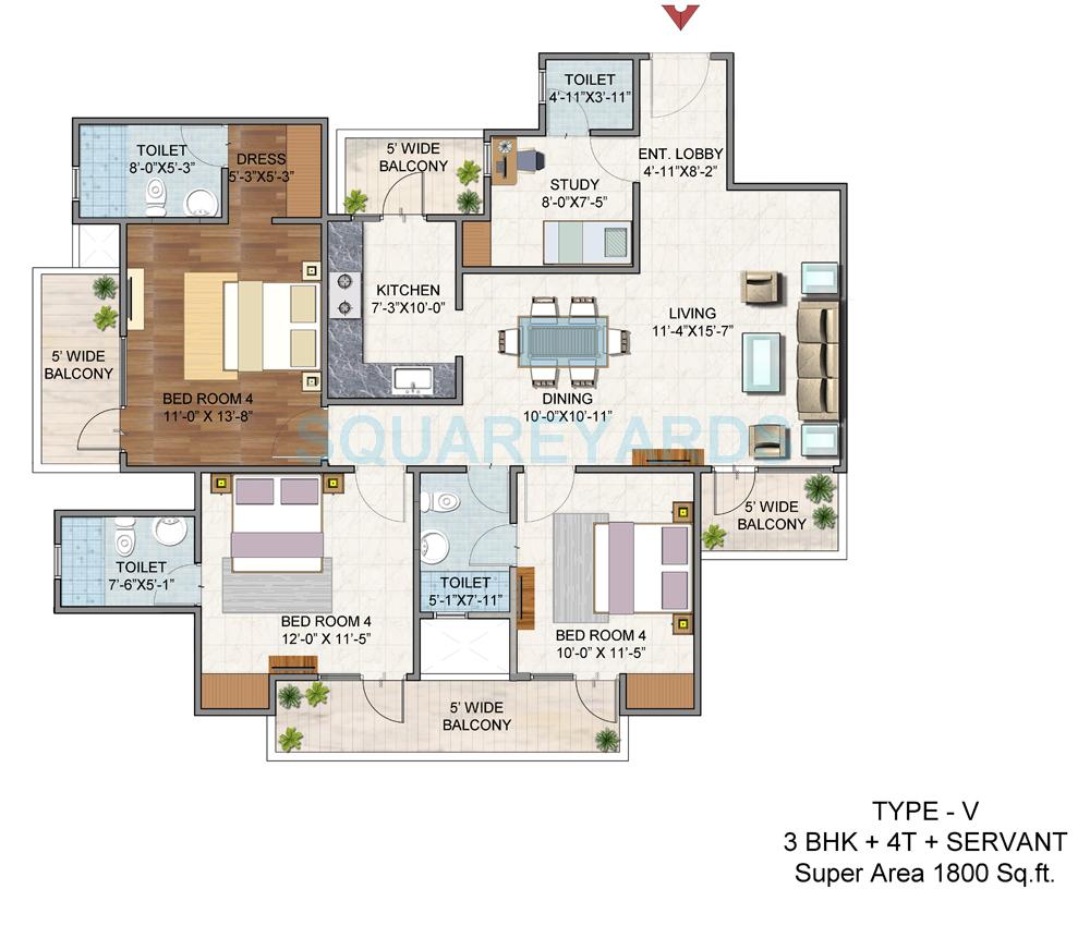 BSB Vaibhav Heritage Height — floor plan 4