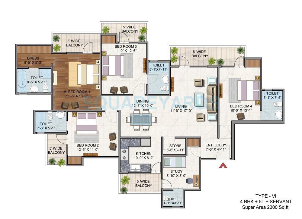 BSB Vaibhav Heritage Height — floor plan 5