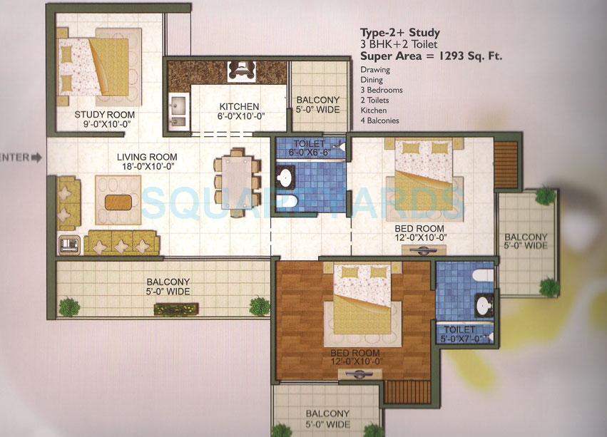 Town Park White Orchid — floor plan 2