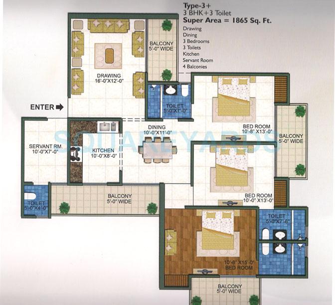 Town Park White Orchid — floor plan 4