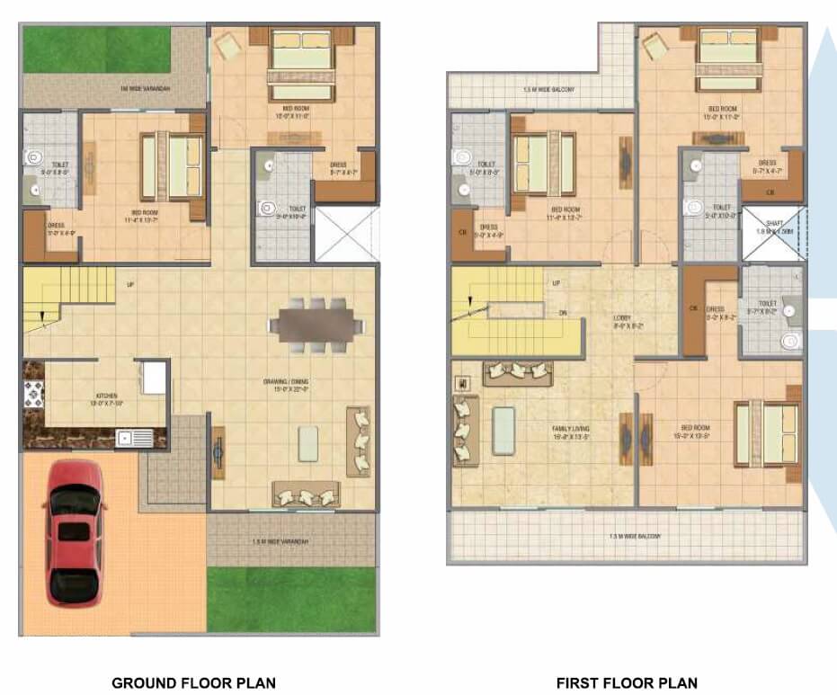 Gaur Yamuna City 32nd Park View — floor plan 5