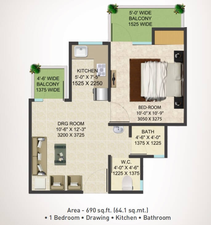 Supertech Shaan — floor plan 2