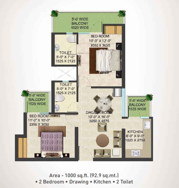 Supertech Shaan — floor plan 4