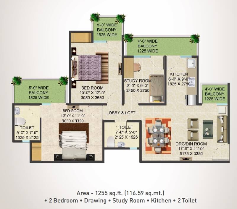 Supertech Shaan — floor plan 5