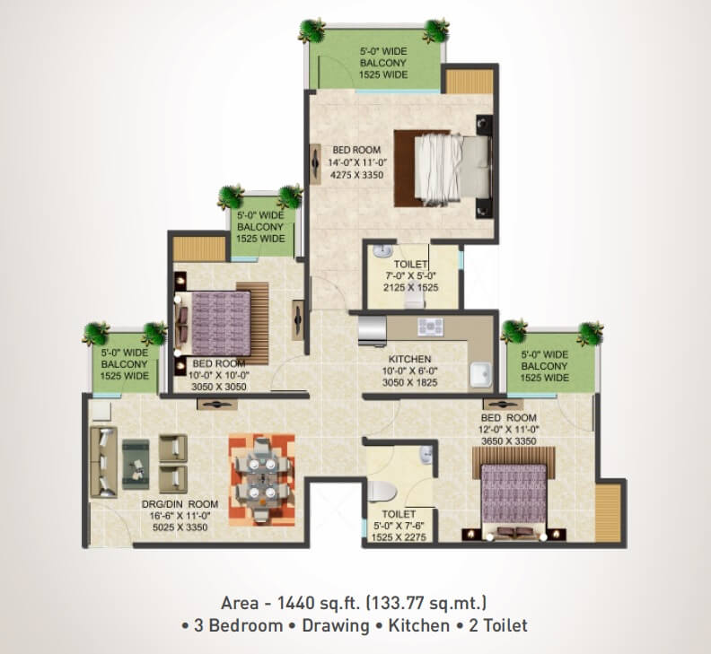 Supertech Shaan — floor plan 6