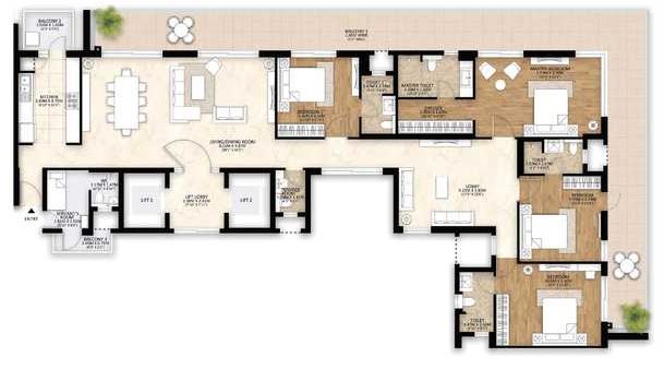 Mahindra Luminare — floor plan 3
