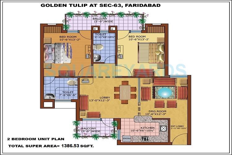 Optus Golden Tulip — floor plan 1
