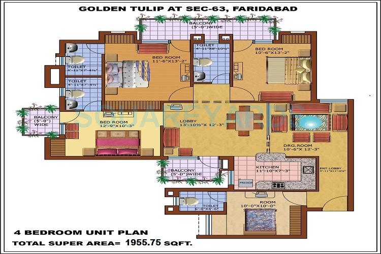 Optus Golden Tulip — floor plan 3
