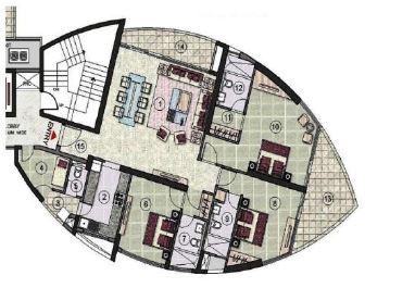 Jaypee Tiara Tower — floor plan 2
