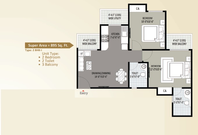 Sethi Max Royal — floor plan 1