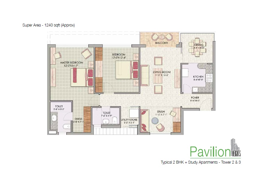Jaypee Green Pavillion Heights — floor plan 1
