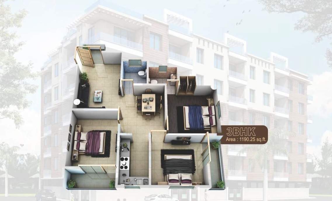 Buildcon Magadh Mansion — floor plan 3