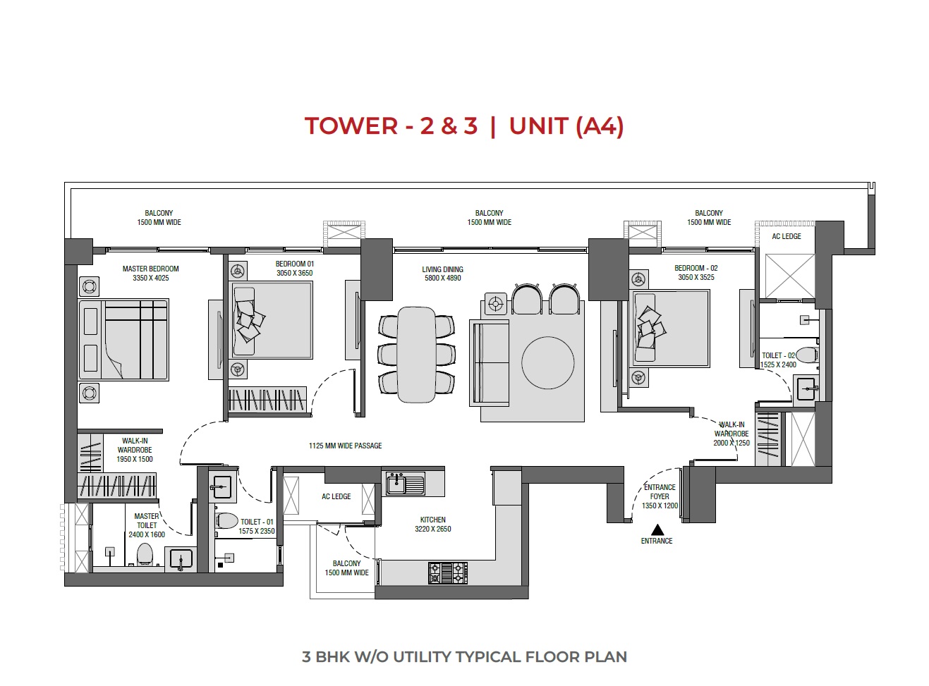 Experion Saatori — floor plan 3