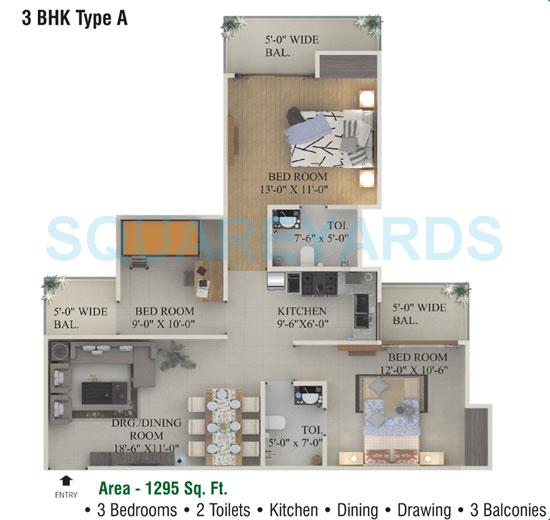 Supertech Ecociti — floor plan 7