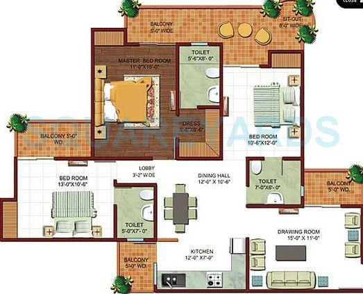 Ajnara Ambrosia — floor plan 7