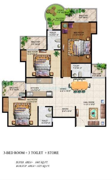 Ajnara Grand Heritage — floor plan 8