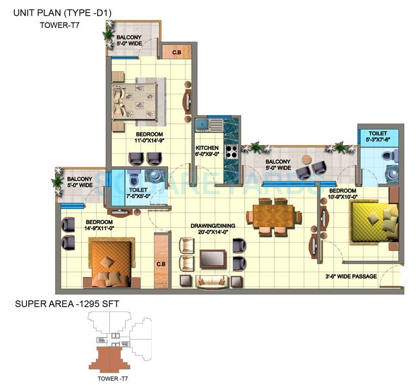 SDS NRI Residency — floor plan 1