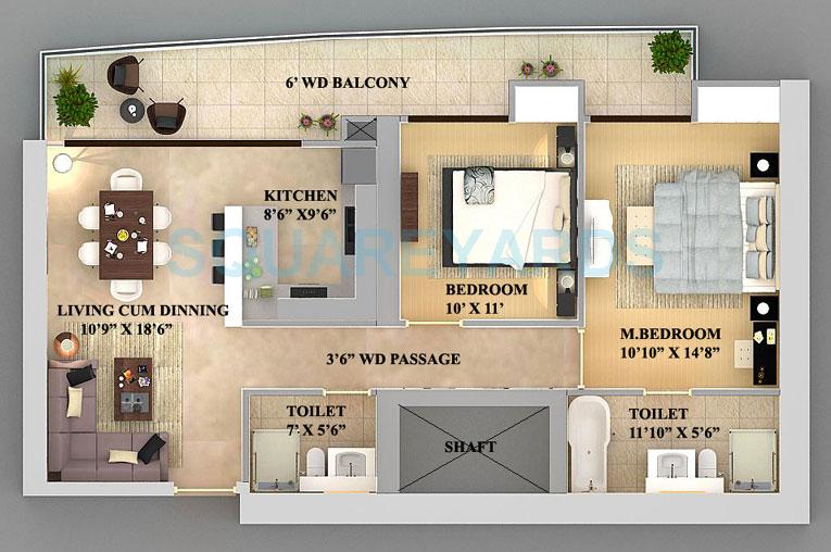 Supertech Supernova Nova Residences — floor plan 1