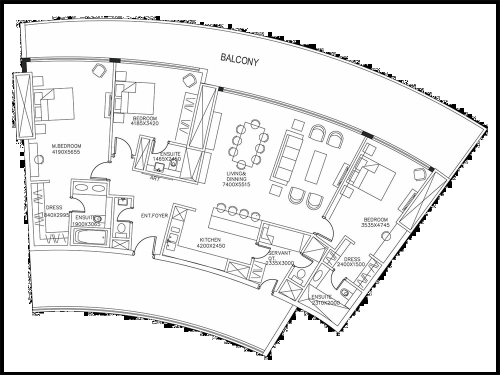 Supertech Supernova Spira Residency — floor plan 3