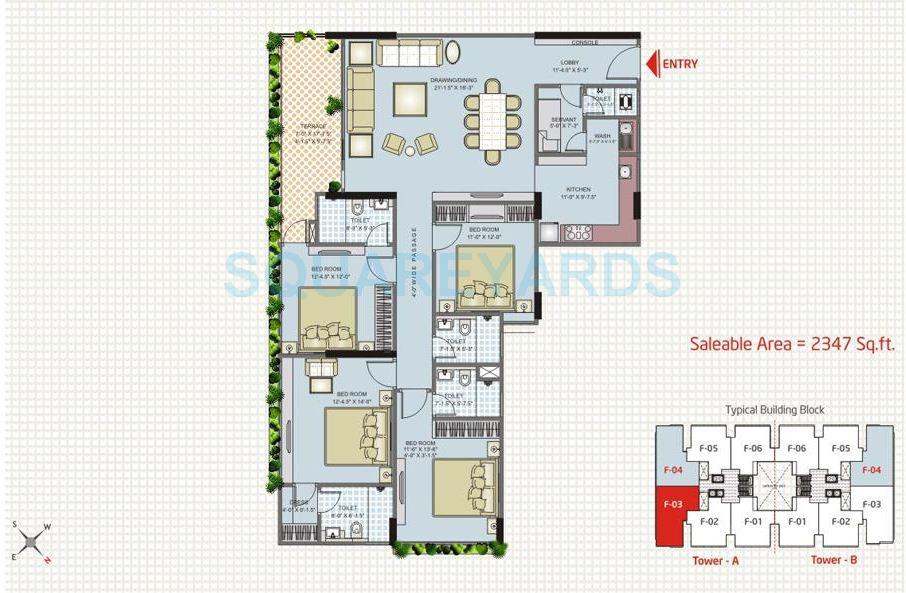 Parsvnath Srishti — floor plan 1