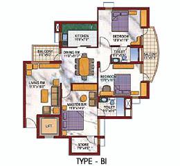 Purvanchal Silver City — floor plan 3