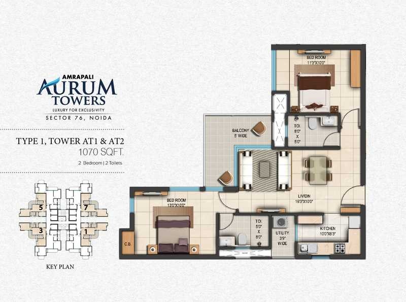Amrapali Aurum Towers — floor plan 1